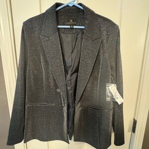 Worthington Black Glitter Blazer